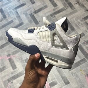Jordan White and Gray Men's Shoes